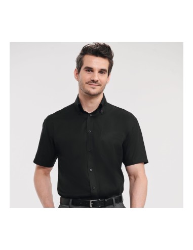 RUS-0R957M0-Men's Short Sleeve Classic Ultimate Non-Iron Shirt